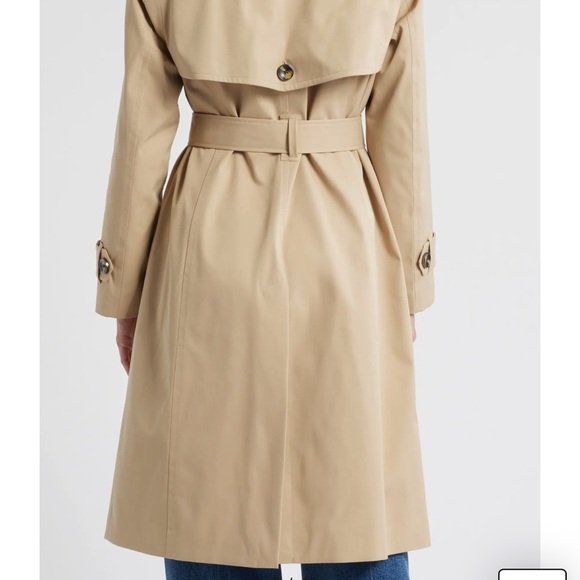 London Fog Women's Black Double-Breasted Belted Trench Coat - Large - Picture 2 of 4